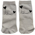 Chaussettes paillettes crème motif maitresse merci