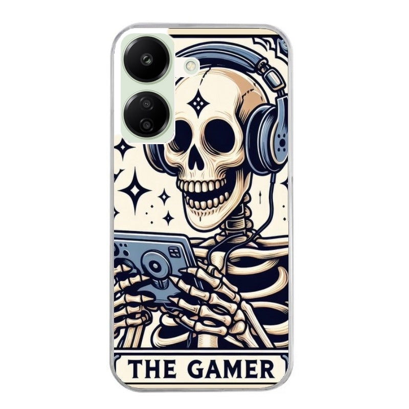 Coque taperso pour POCO C65 4G avec motif mort gamer protection antichoc personnalisée