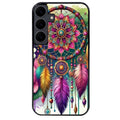 Coque noire taperso pour galaxy A06 A16 A26 A36 A56 avec motif dreamcatcher et mandala protection antichoc personnalisée
