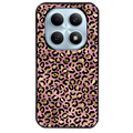 Coque noire taperso pour POCO M8 5G et PRO 5G avec motif leopard rose protection antichoc personnalisée