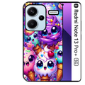 Coque noire taperso pour Redmi Note 13 PRO PLUS 5G avec motif anime ice cream kawaii protection antichoc personnalisée