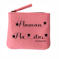 Porte monnaie personnalisé maman star  en feutrine en feutrine