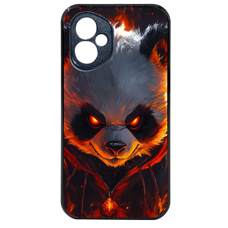 Coque noire taperso pour Honor 400 et Lite Pro Smart avec motif panda very angry protection antichoc personnalisée
