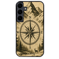 Coque noire taperso pour galaxy A06 A16 A26 A36 A56 avec motif voyage et boussole protection antichoc personnalisée
