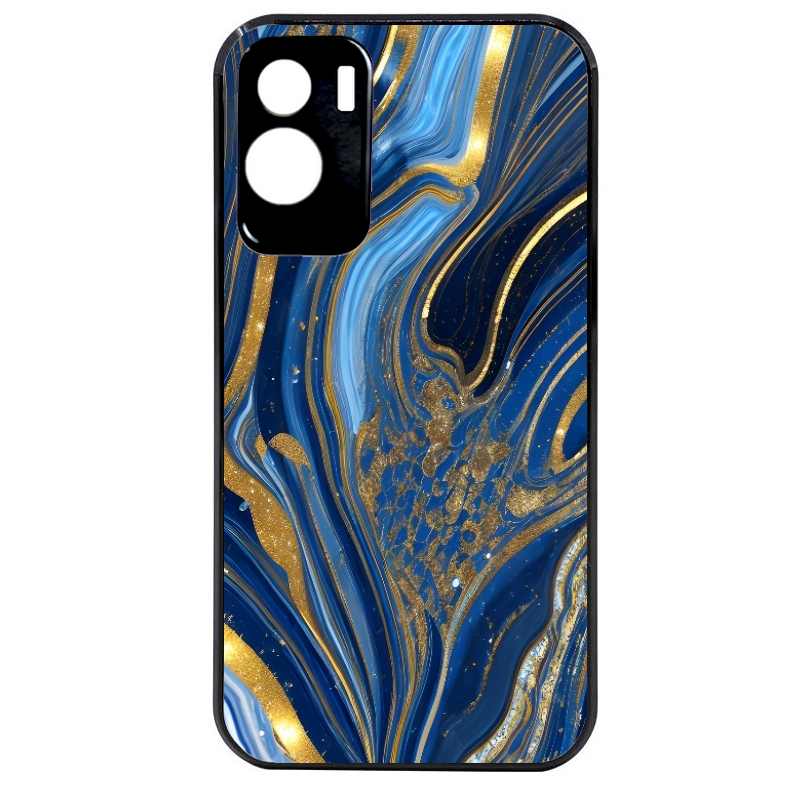 Coque noire taperso pour Honor 70 LITE 90 et LITE avec motif marbre bleu agathe protection antichoc personnalisée