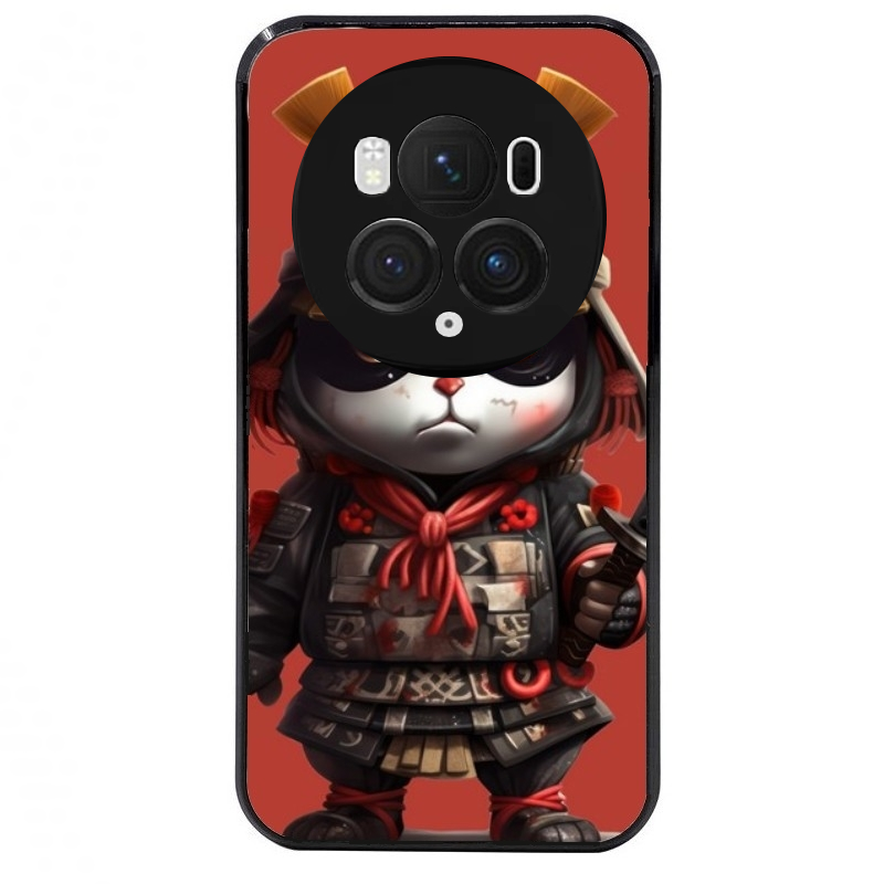 Coque noire taperso pour Magic 5 6 LITE et PRO avec motif panda et samourai protection antichoc personnalisée