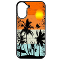 Coque noire taperso pour POCO C71 4G avec motif hawai sun protection antichoc personnalisée