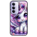 Coque noire taperso pour Redmi 15 4G et 5G avec motif licorne violette protection antichoc personnalisée