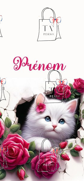 Chat fleur