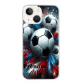 Coque taperso pour Iphone 11 et PRO PRO MAX avec motif foot tricolore personnalisee protection antichoc personnalisée
