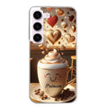 Coque taperso pour galaxy A04S A14 A34 A54 avec motif cafe love morning personnalise protection antichoc personnalisée