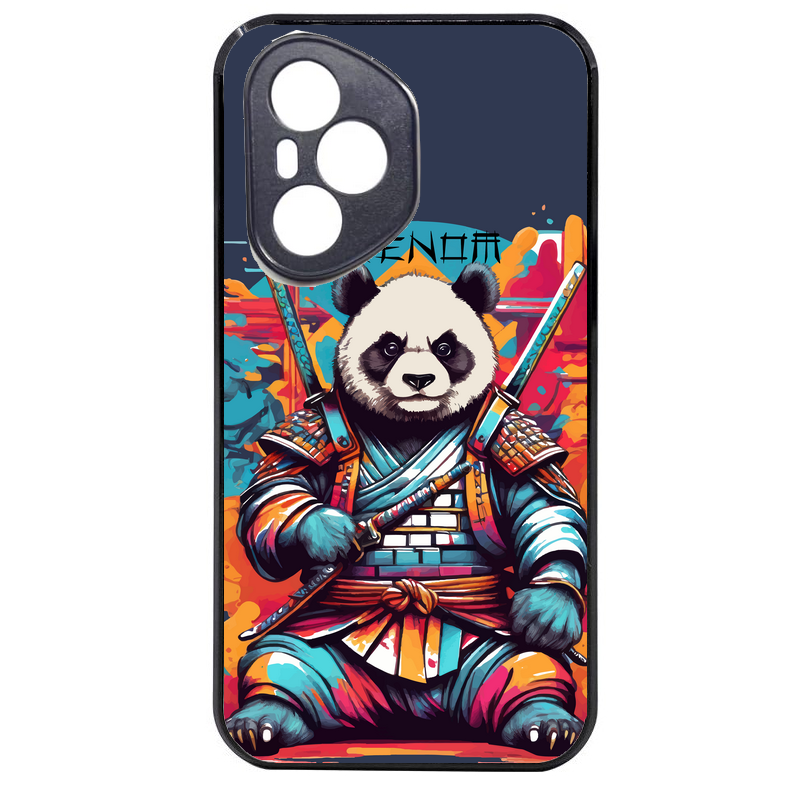 Coque noire taperso pour Honor 400 et Lite Pro Smart avec motif panda katana personnalisee protection antichoc personnalisée