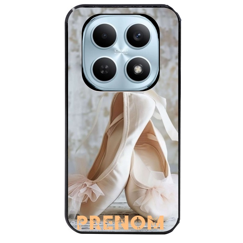 Coque noire taperso pour POCO M8 5G et PRO 5G avec motif ballerine danse personnalisee protection antichoc personnalisée