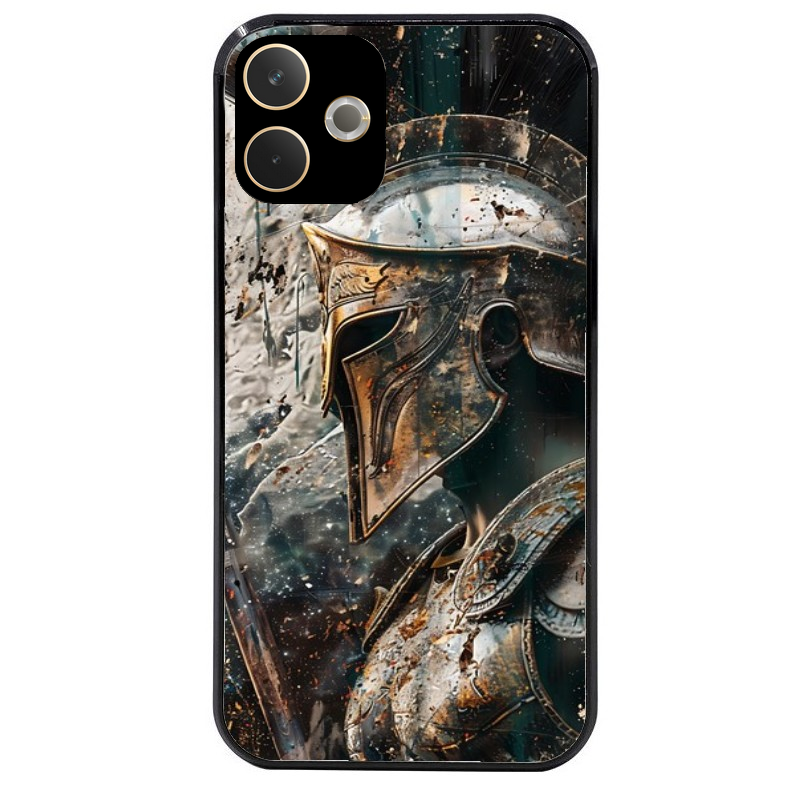 Coque noire taperso pour OPPO A5 PRO 4G et 5G avec motif spartan guerrier protection antichoc personnalisée