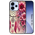 Coque noire taperso pour OPPO Reno 15 et F FS 5G avec motif dreamcatcher et coeur protection antichoc personnalisée