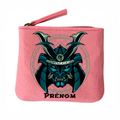 Porte monnaie personnalisé samourai manga en feutrine en feutrine