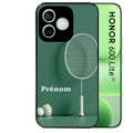Coque noire pour Honor 600 LITE avec motif badminton sport personnalisée protection antichoc personnalisée