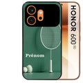 Coque noire taperso pour Honor 600 et 600 PRO avec motif badminton sport protection antichoc personnalisée