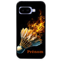 Coque pour Pixel 8A 9A 10A personnalisée badminton flamme