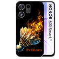Coque pour Honor 600 SMART personnalisée badminton flamme