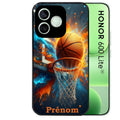 Coque noire pour Honor 600 LITE avec motif basket ball color personnalisée protection antichoc personnalisée
