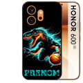 Coque noire taperso pour Honor 600 et 600 PRO avec motif basket et dino personnalisee protection antichoc personnalisée