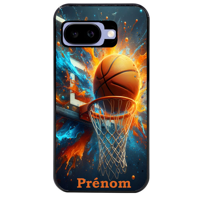 Coque pour Pixel 8A 9A 10A personnalisée basket ball color