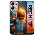 Coque pour Redmi 17 et 17C 4G 5G personnalisée basket ball color