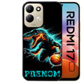 Coque pour Redmi 17 et 17C 4G 5G personnalisée basket et dino