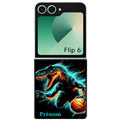 Coque pour Z FLIP 6 7 8 personnalisée basket et dino