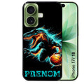 Coque pour Iphone 18 / PRO / PRO MAX / 18E personnalisée basket et dino