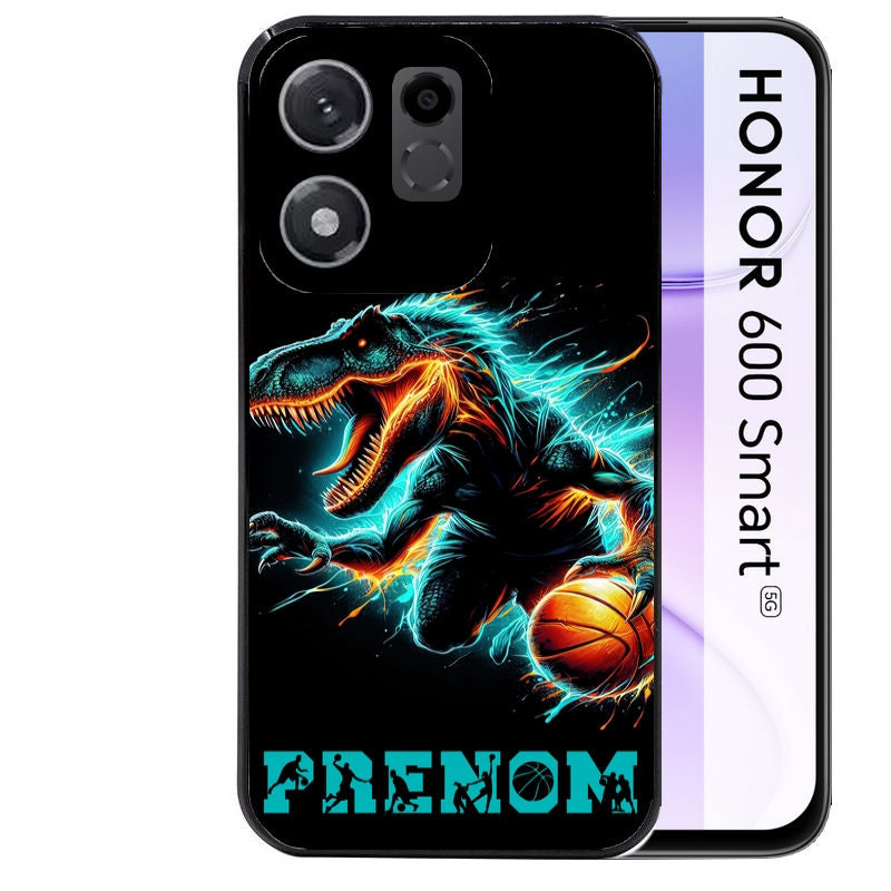 Coque pour Honor 600 SMART personnalisée basket et dino