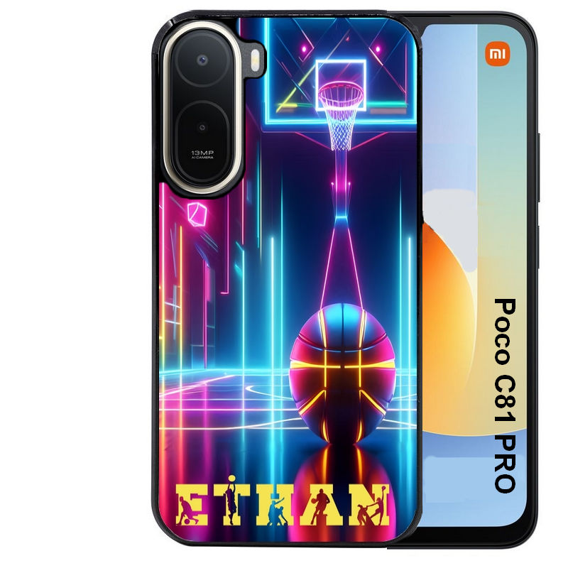 Coque pour POCO C81 PRO personnalisée basket electro