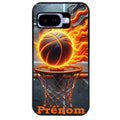 Coque pour Pixel 8A 9A 10A personnalisée basket flamme
