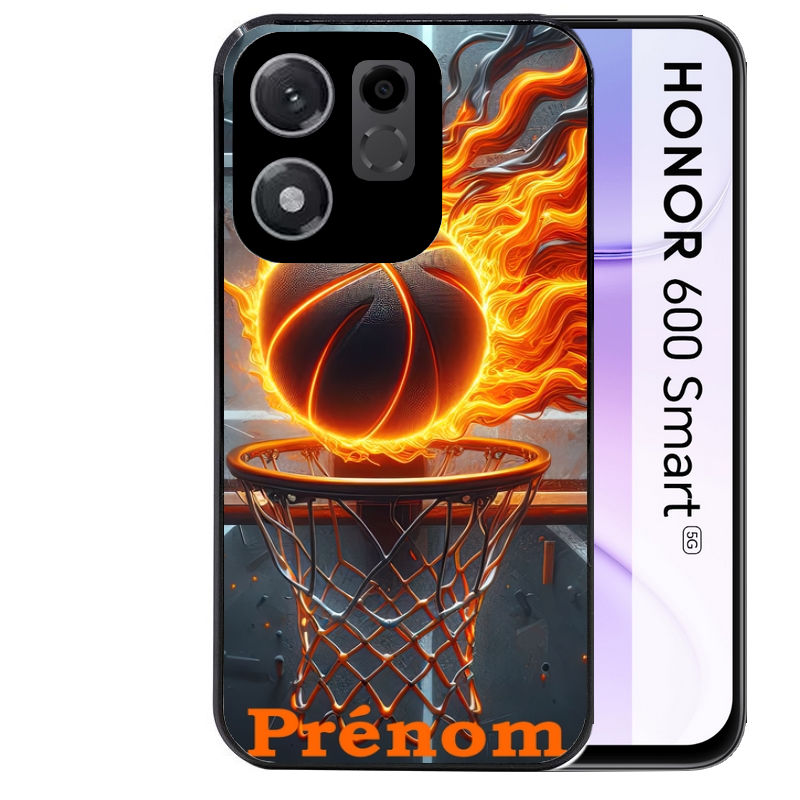 Coque pour Honor 600 SMART personnalisée basket flamme