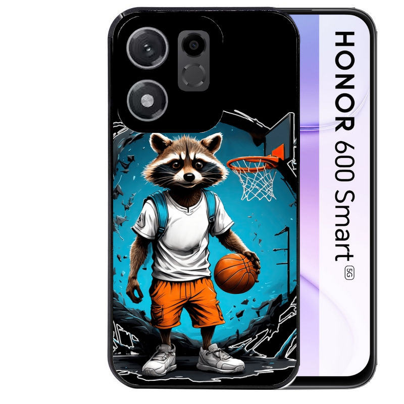 Coque pour Honor 600 SMART basket racoon