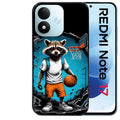 Coque pour Redmi Note 17 et PRO 4G 5G Max basket racoon
