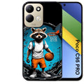 Coque pour POCO C95 PRO basket racoon