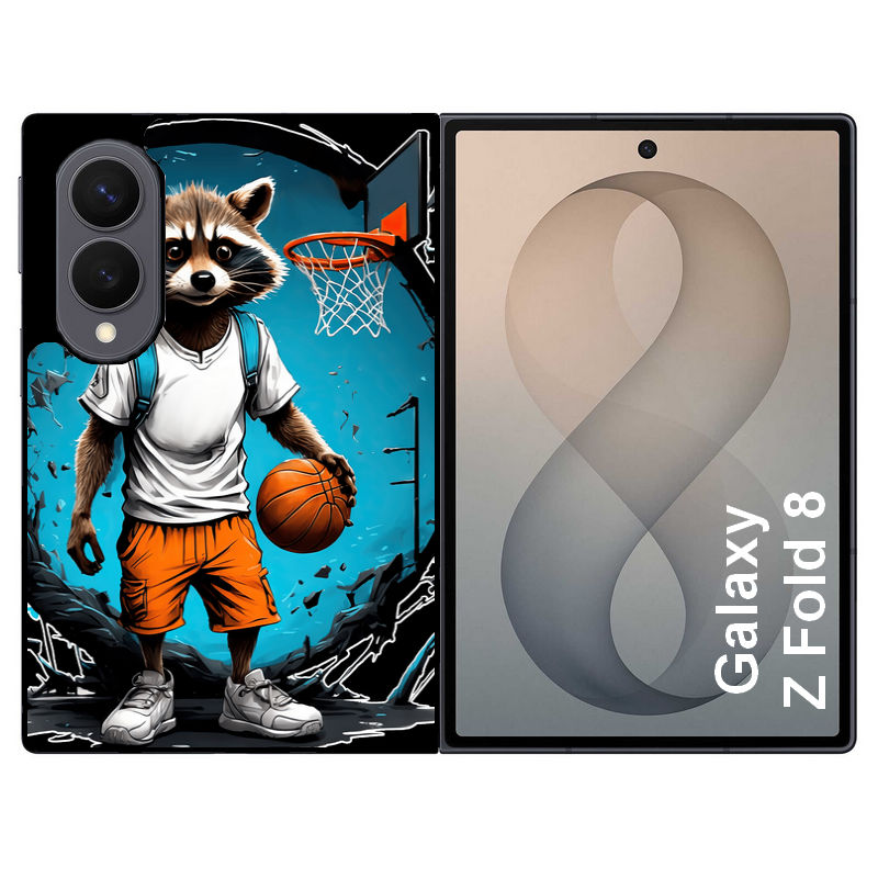 Coque pour Z FOLD 8 basket racoon