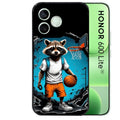 Coque pour Honor 600 LITE basket racoon