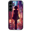 Coque noire taperso pour galaxy A06 A16 A26 A36 A56 avec motif new york anime protection antichoc personnalisée