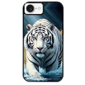 Coque noire taperso pour Iphone 16 16E PLUS MAX PRO avec motif tigre polaire protection antichoc personnalisée