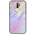 Coque noire taperso pour OPPO A5 A9 2020 avec motif zebre pastel protection antichoc personnalisée