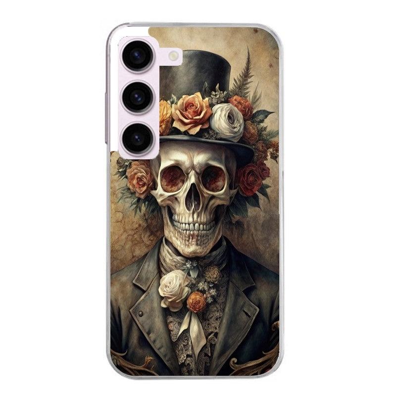 Coque taperso pour Galaxy A13 4G et 5G A23 A53 avec motif tete de mort chapeau protection antichoc personnalisée