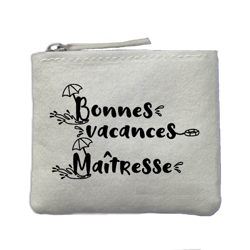 Chaussettes paillettes rose motif maîtresse en vacances