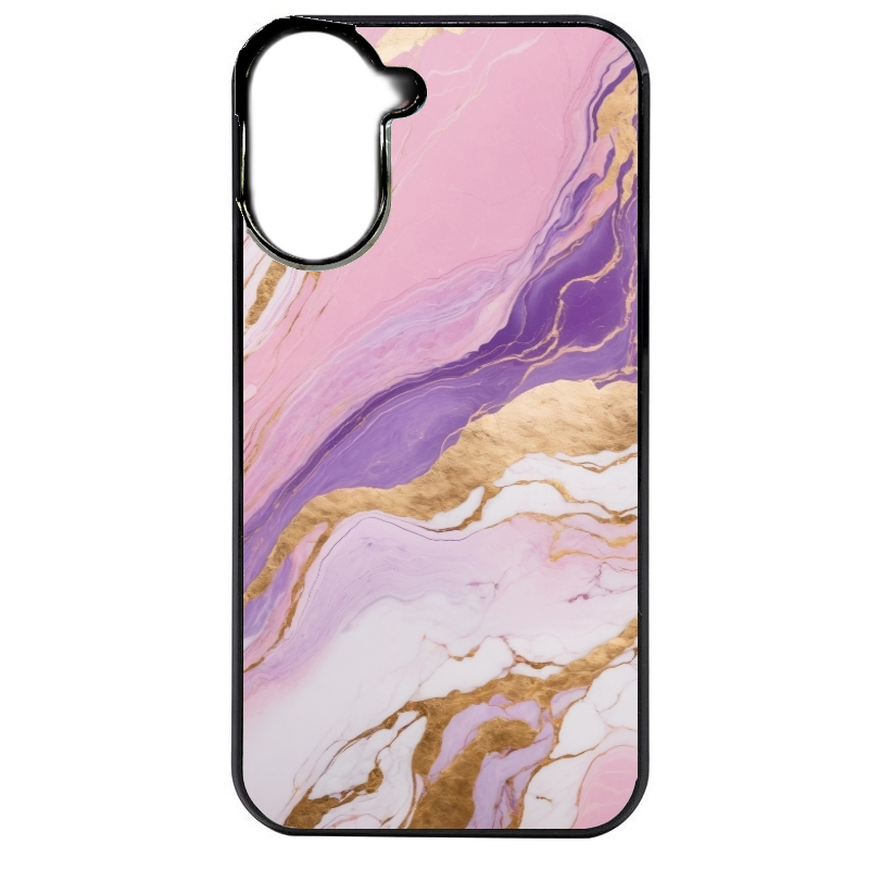 Coque noire taperso pour Redmi A5 4G avec motif marbre violet protection antichoc personnalisée