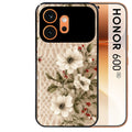 Coque noire taperso pour Honor 600 et 600 PRO avec motif bois et dentelle 2 protection antichoc personnalisée