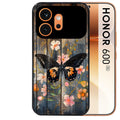 Coque noire taperso pour Honor 600 et 600 PRO avec motif bois et papillon 2 protection antichoc personnalisée
