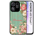 Coque pour Honor 600 SMART personnalisée bois et fleur prenom