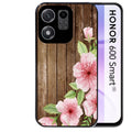 Coque pour Honor 600 SMART bois fleur rose